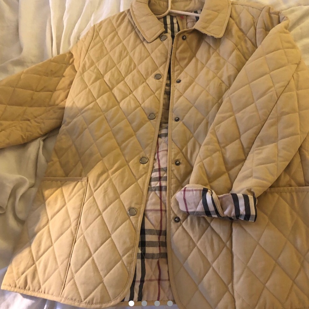 Authentic Burberry quilted chore coat!